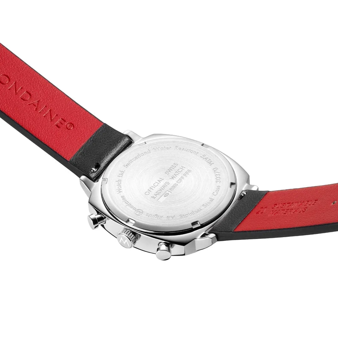 Mondaine Grand Cushion Chronograph Black MSL41410LBVSET detay görseli 5