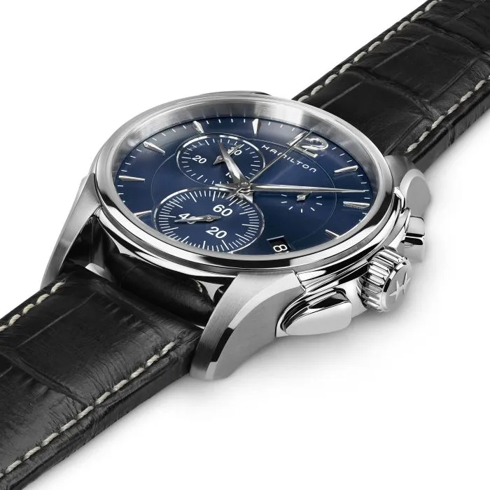 Hamilton Jazzmaster Chrono Quartz Mavi H32612741 detay görseli 2