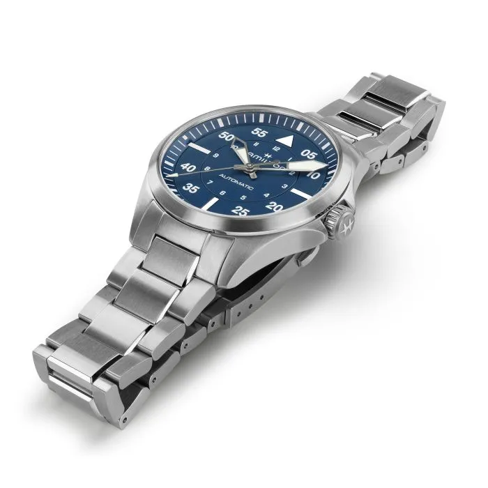 Hamilton Khaki Aviation Pilot Auto 39mm Otomatik Mavi H76305140 detay görseli 2