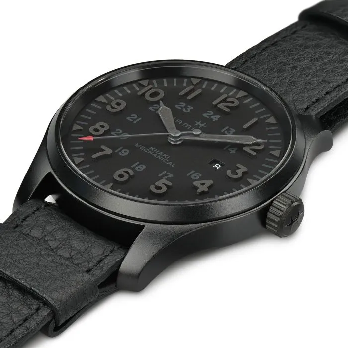 Hamilton Khaki Field Mechanical Siyah H69809730 detay görseli 2