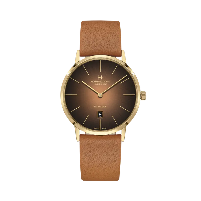 Hamilton American Classic Intra-Matic Auto Otomatik Kahverengi H38735501