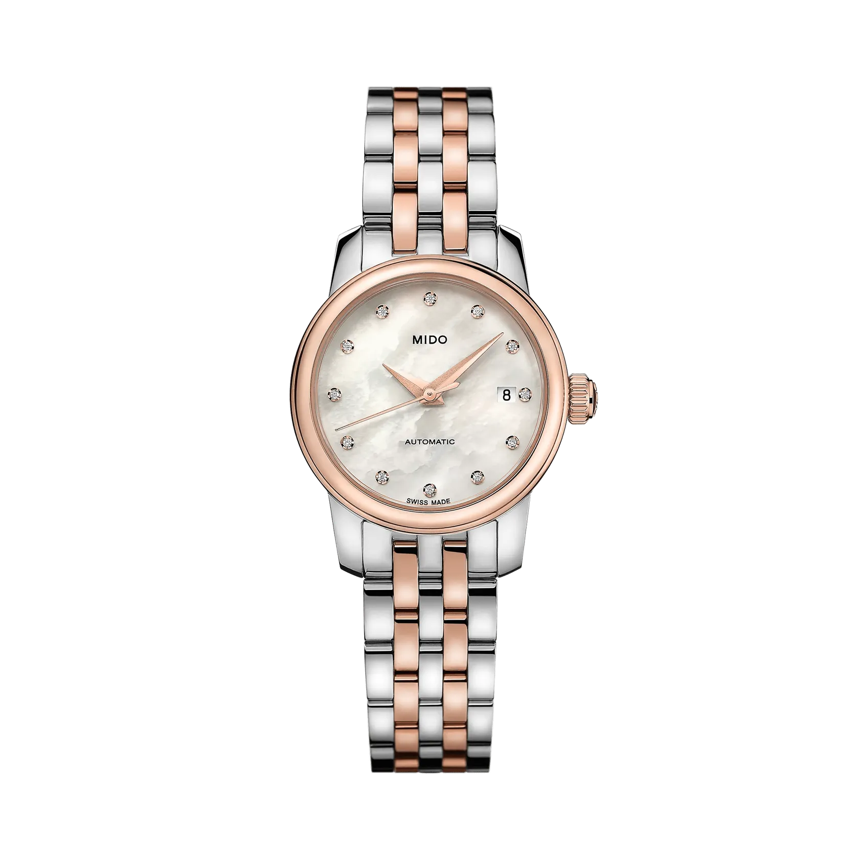 Mido Baroncelli Lady Twenty Five Otomatik Beyaz Sedef M0390072210600
