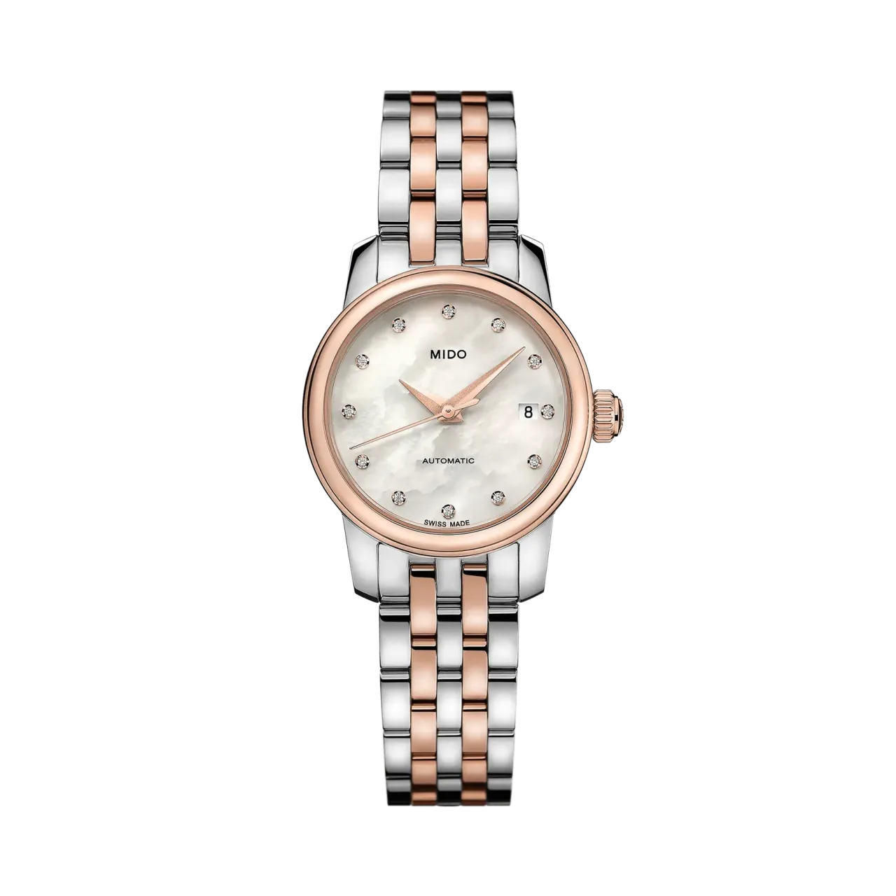 Mido Baroncelli Lady Twenty Five Otomatik Beyaz Sedef M0390072210600