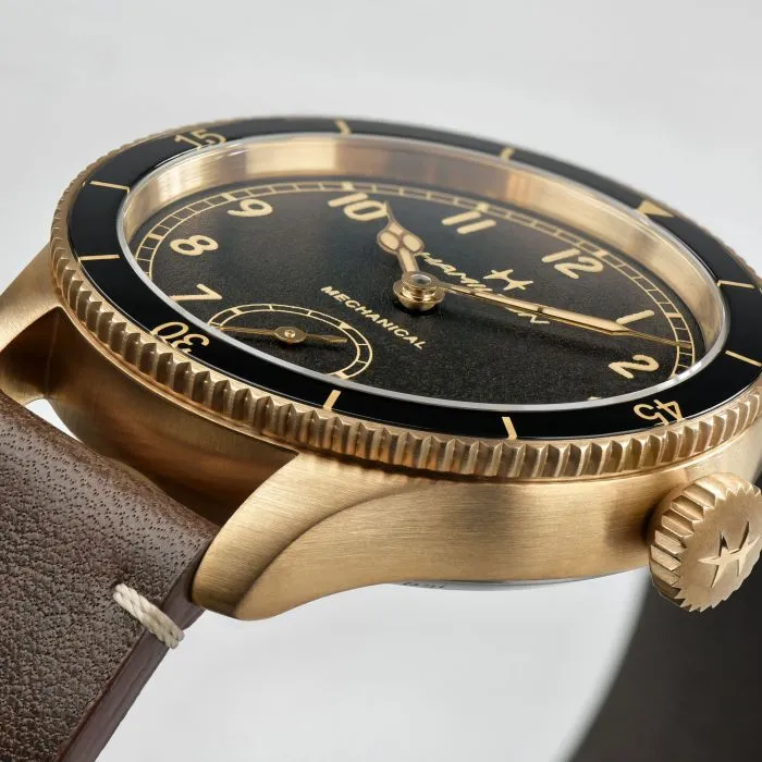 Hamilton Khaki Aviation Pilot Pioneer Mechanical Bronze 43mm Black H76709530 detay görseli 3