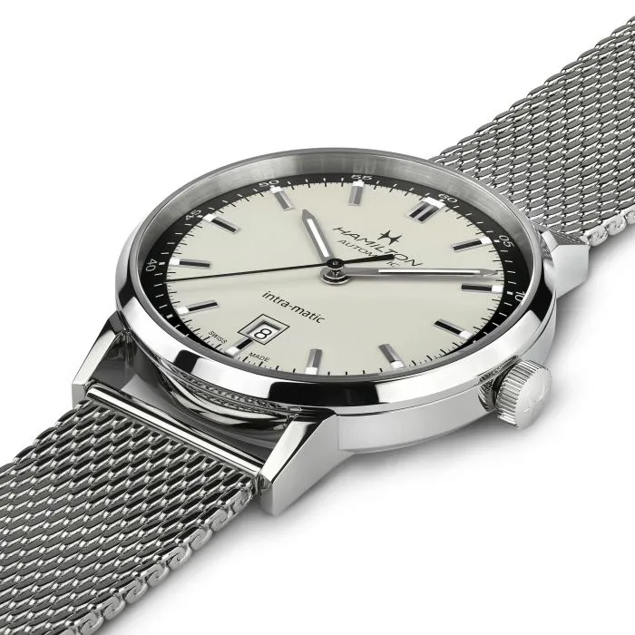 Hamilton American Classic Intra-Matic Auto Otomatik Beyaz H38425120 detay görseli 1