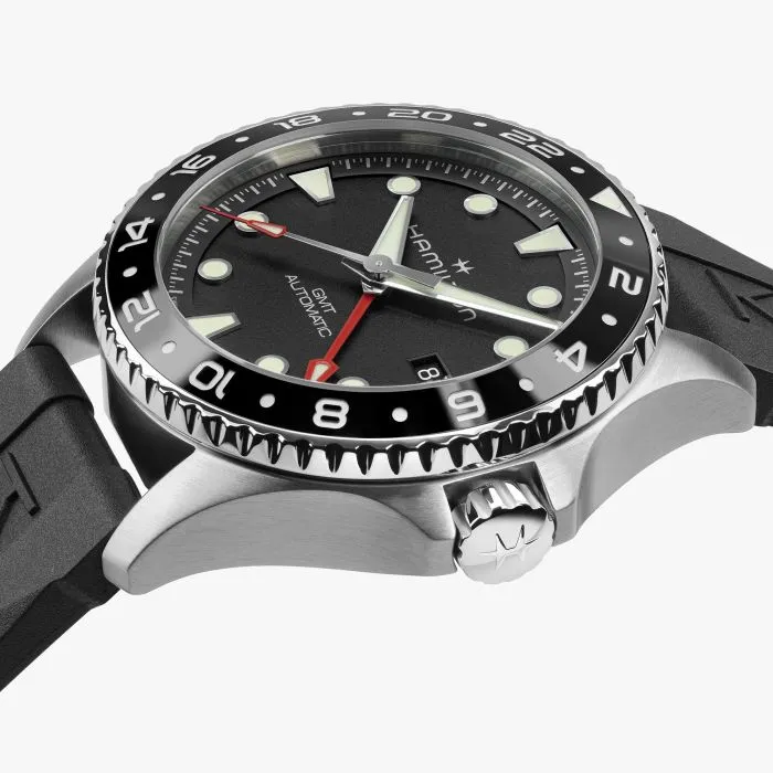 Hamilton Khaki Navy Scuba Auto GMT 43mm Black H82555330 detay görseli 3
