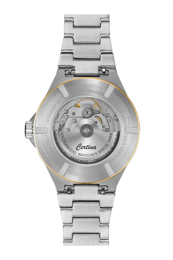 Certina DS-7 Powermatic 80 Otomatik Silver C0434072203100 detay görseli 2
