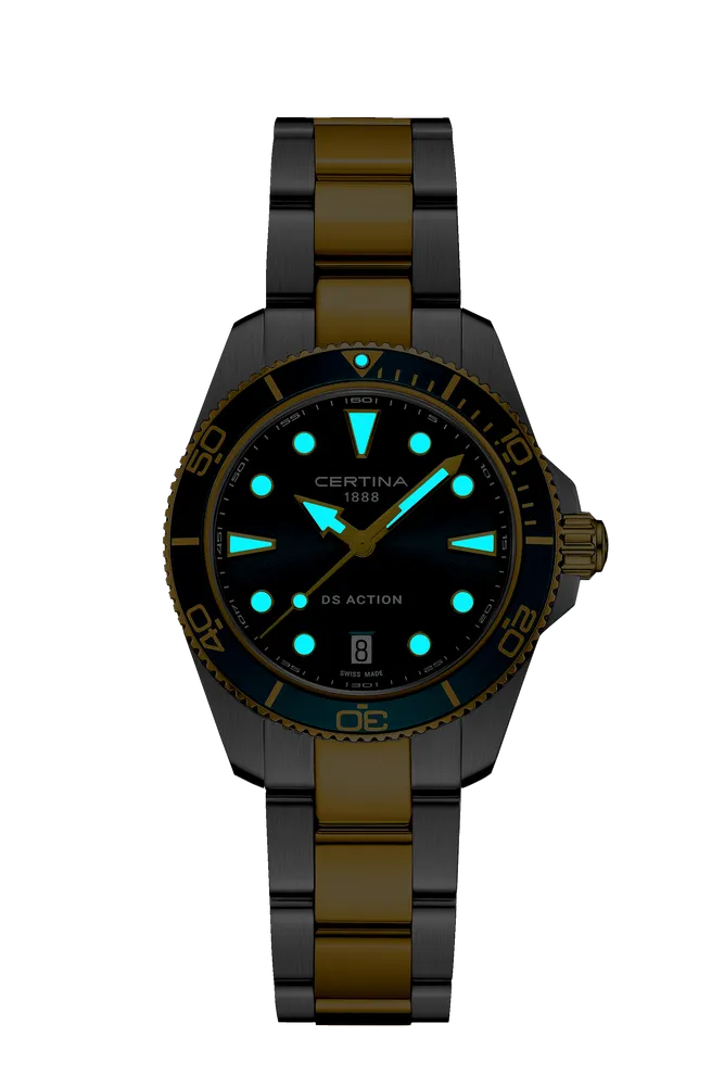 Certina DS Action 34.5mm Yeşil C0482102209100 detay görseli 1