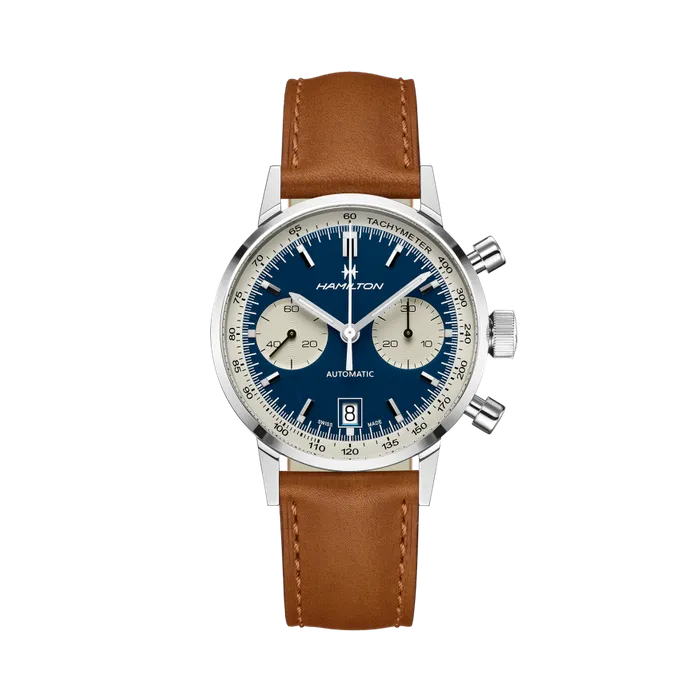 Hamilton American Classic Intra-Matic Auto Chrono Otomatik Mavi H38416541