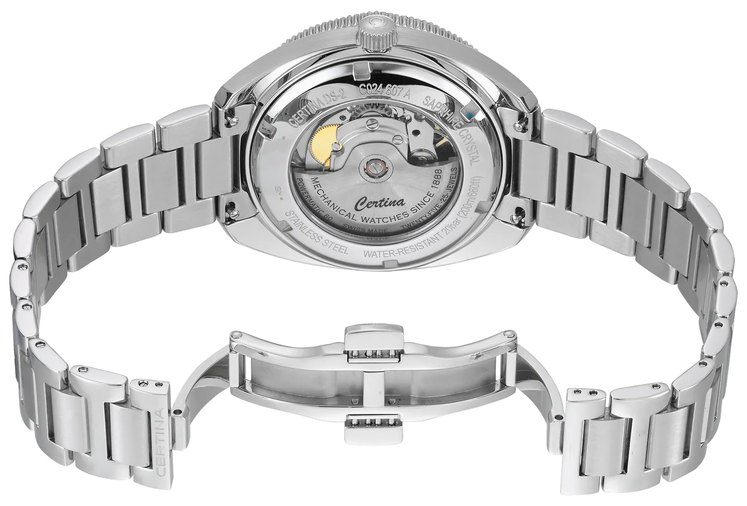 Certina DS-2 (Turning Bezel) Otomatik Blue C0246071104102 detay görseli 5