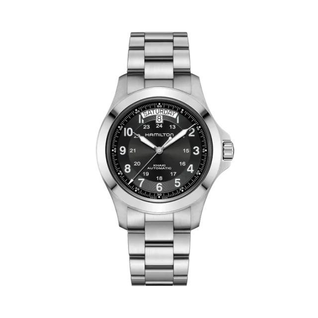 Beğenmek için çift tıkla Hamilton Khaki Field King Day-Date 40mm Otomatik Siyah H64475130 Görsel 1