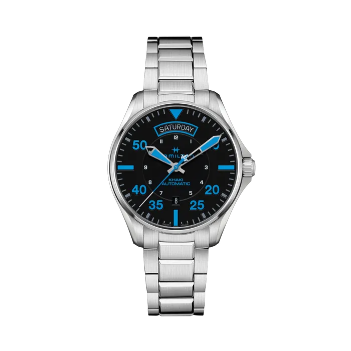 Hamilton Khaki Aviation Pilot Day-Date Air Zermatt Auto Black H64625131