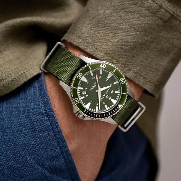 Hamilton Khaki Navy Scuba Auto Yeşil H82375961 detay görseli 5