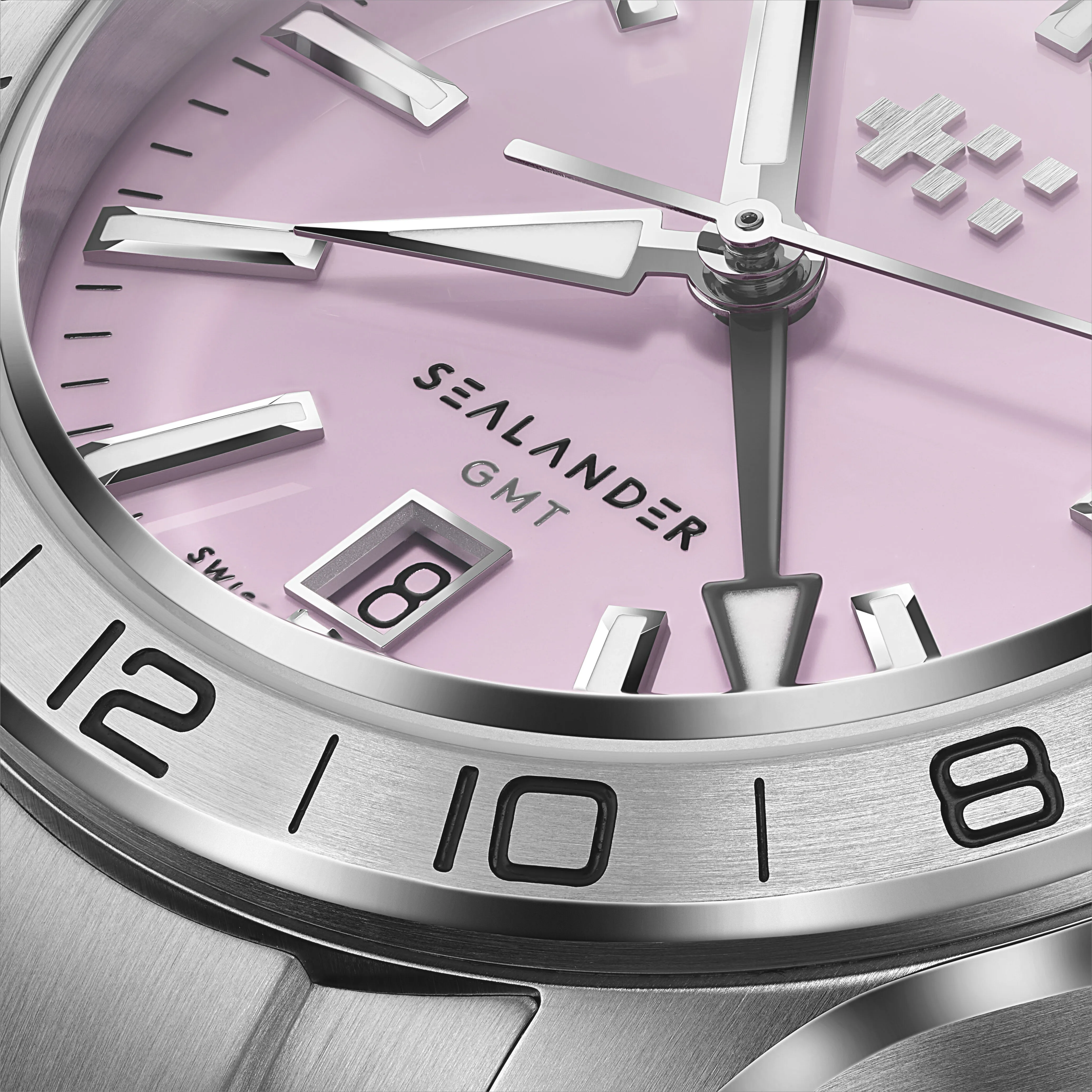 Christopher Ward C63 Sealander GMT Otomatik Pembe C6339AGM4S00P0B0 detay görseli 3