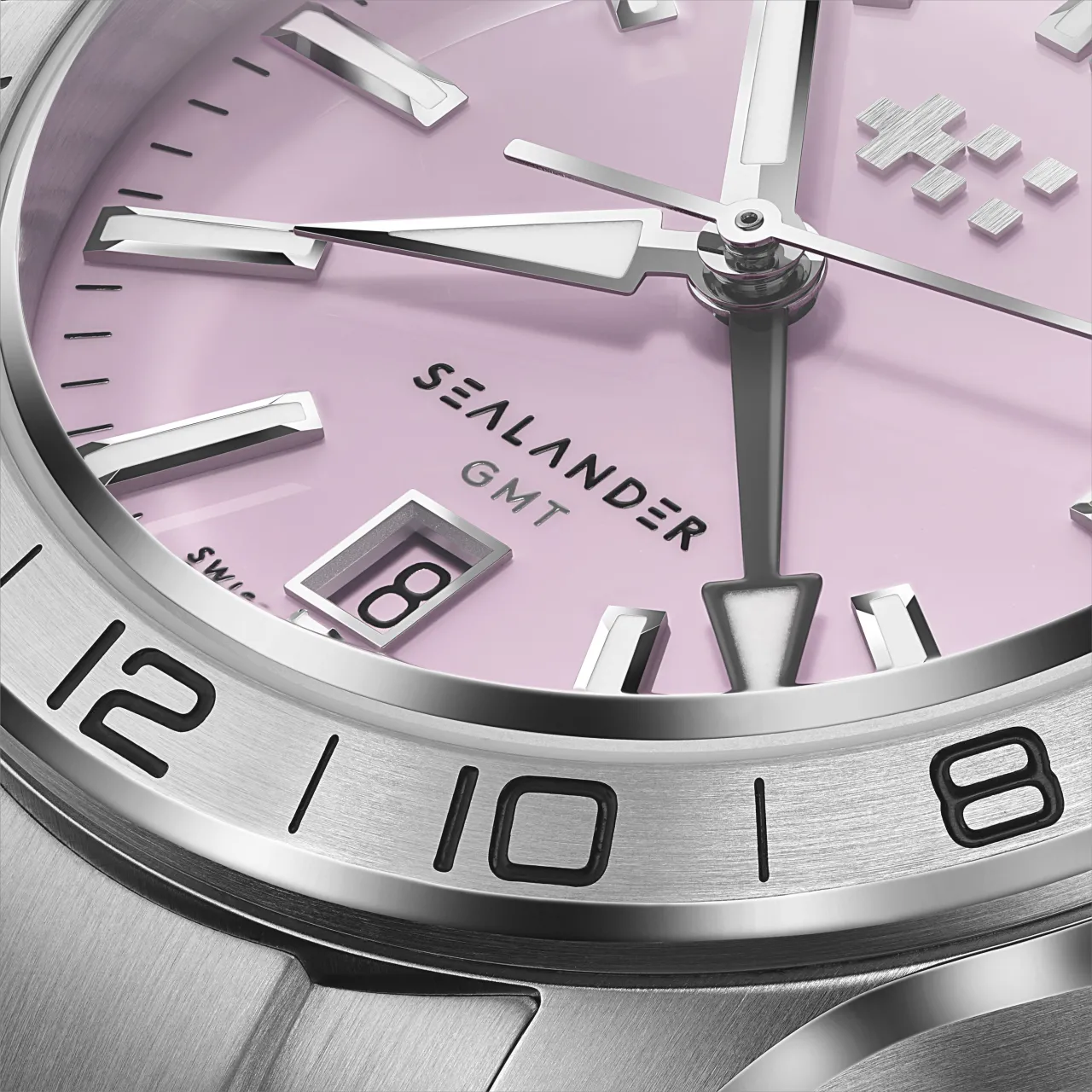Christopher Ward C63 Sealander GMT Otomatik Pink C6339AGM4S00P0VK detay görseli 3