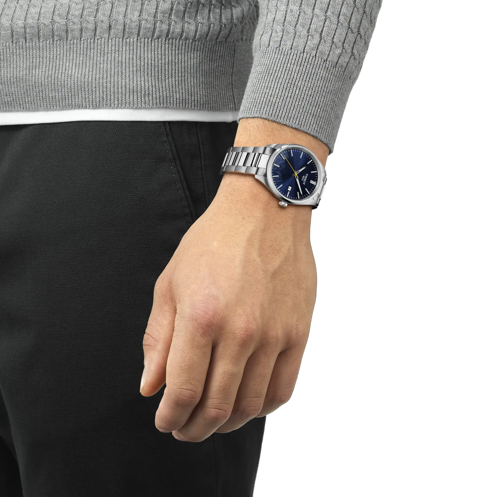 Tissot PR 100 Jungfraubahn Mavi T1504101104102 detay görseli 4