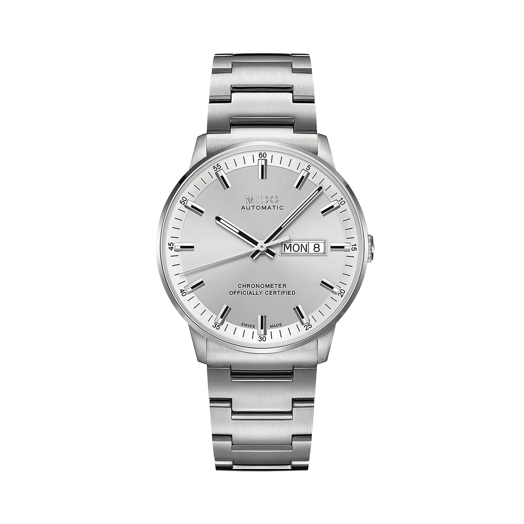 Mido Commander Chronometer Otomatik Silver M0214311103100
