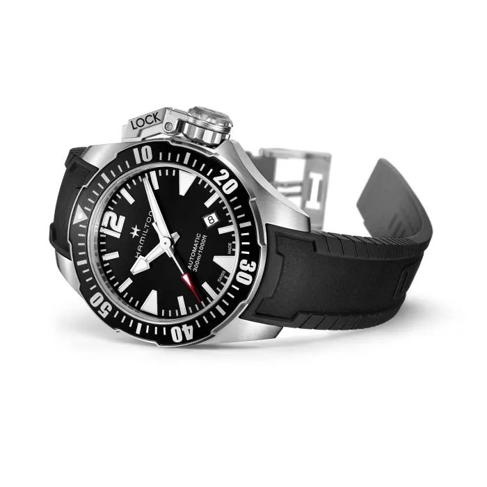 Hamilton Khaki Navy Frogman Auto Black H77605335 detay görseli 4