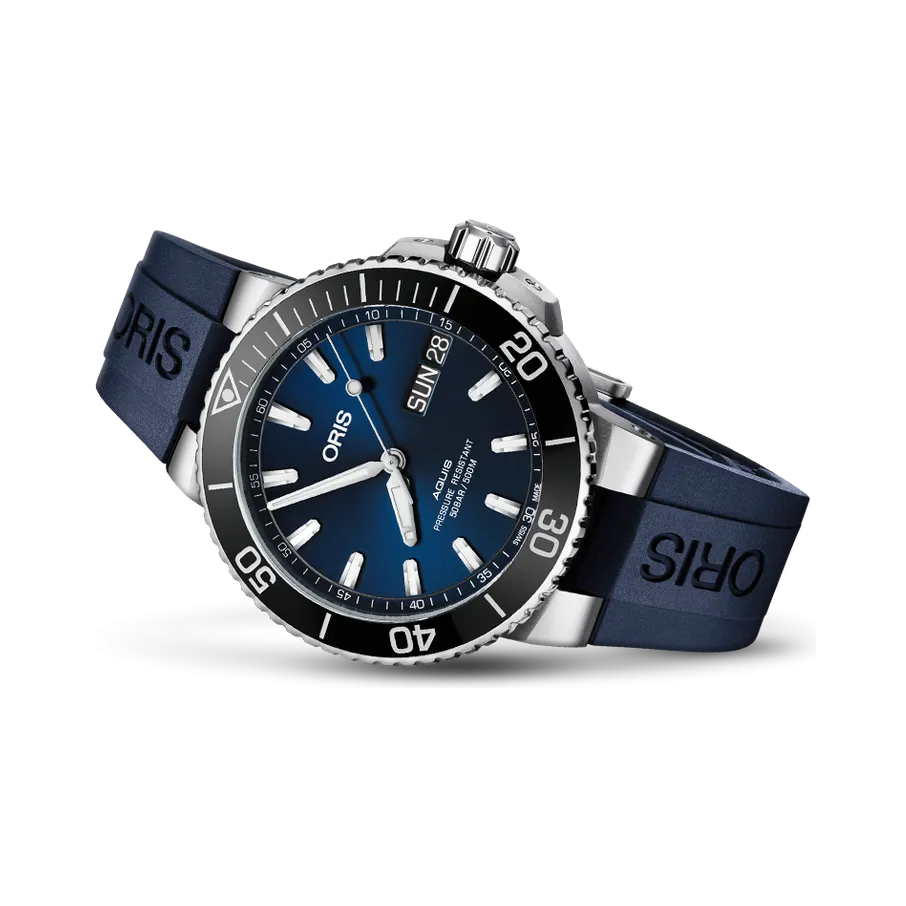 Oris Aquis Big Day Date Otomatik Mavi 01752773341350742465EB