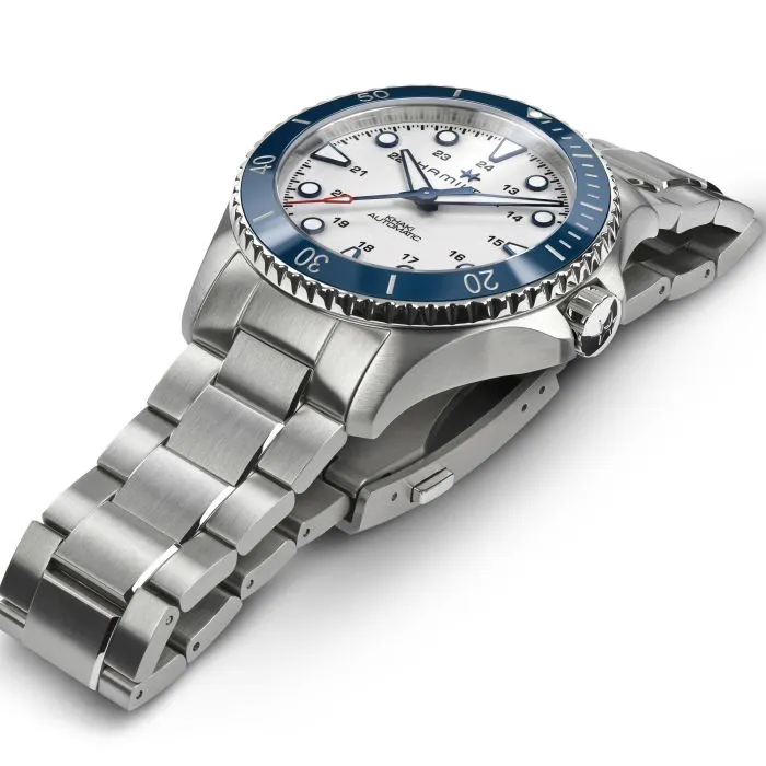 Hamilton Khaki Navy Scuba Auto Otomatik Silver H82505150 detay görseli 1