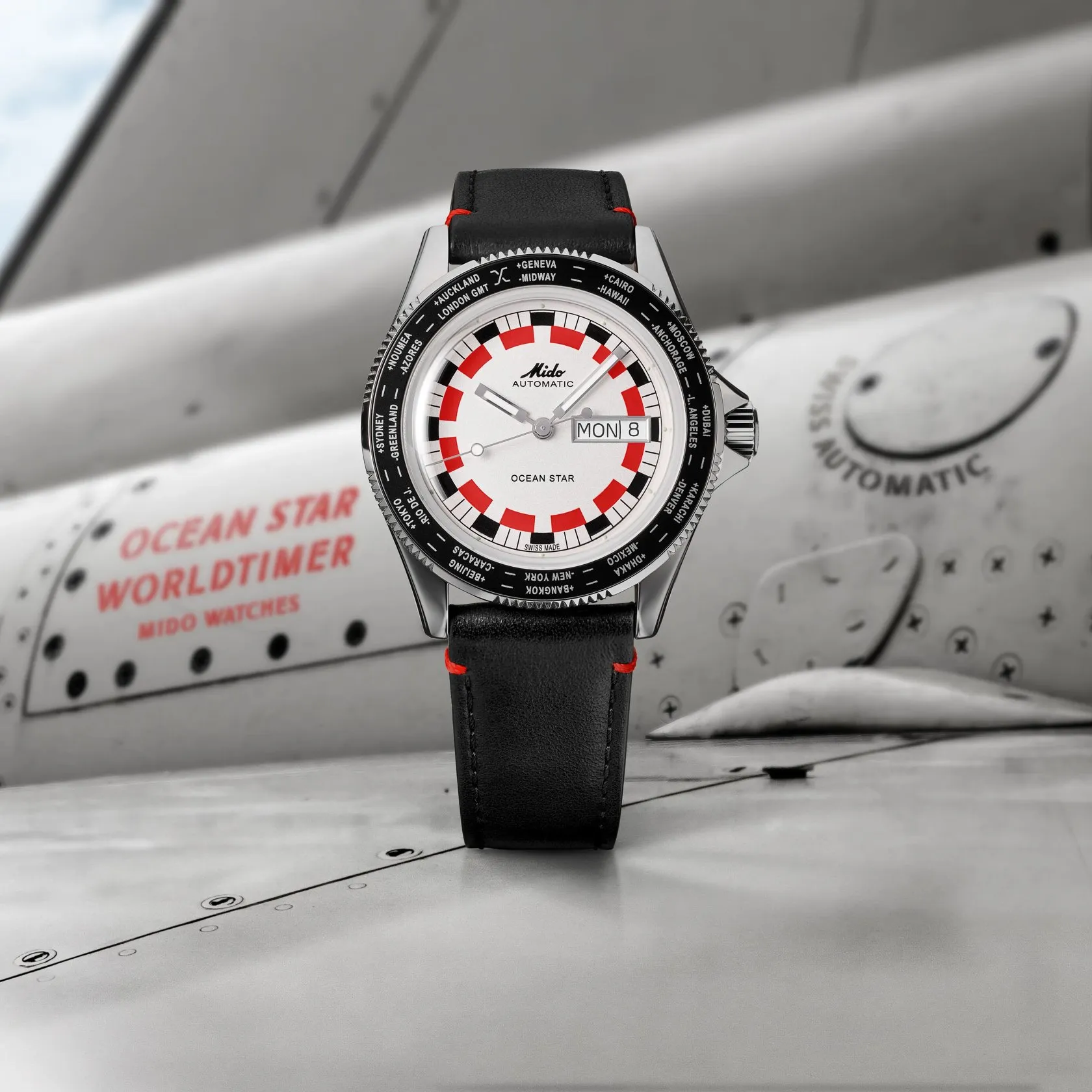 Mido Ocean Star Worldtimer Otomatik Silver M0268301603000 detay görseli 5