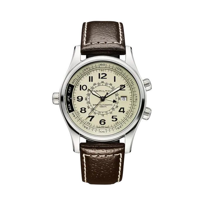 Hamilton Khaki Navy Khaki UTC Auto Beige H77525553