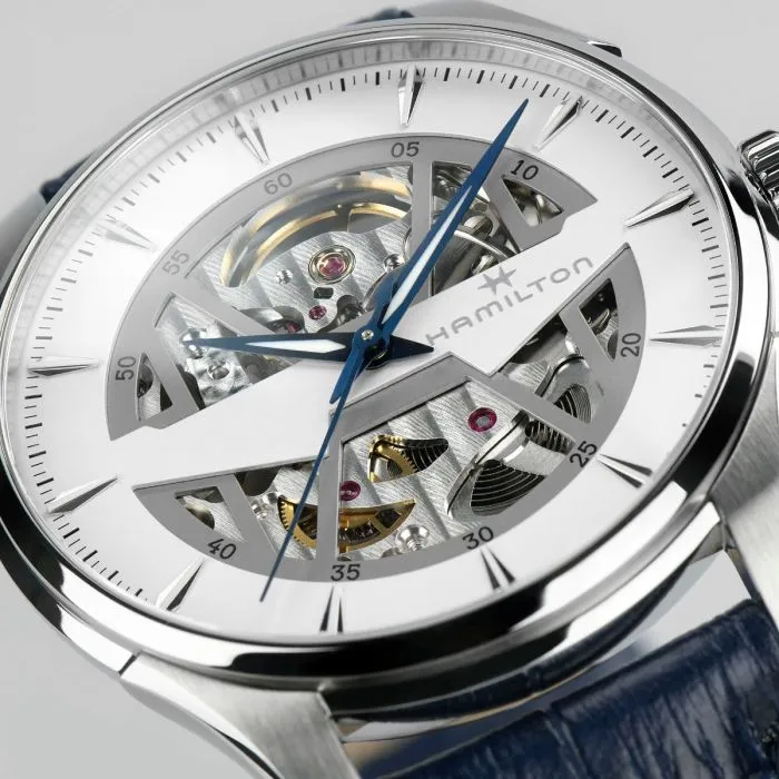 Hamilton Jazzmaster Skeleton Auto Beyaz H42535610 detay görseli 4