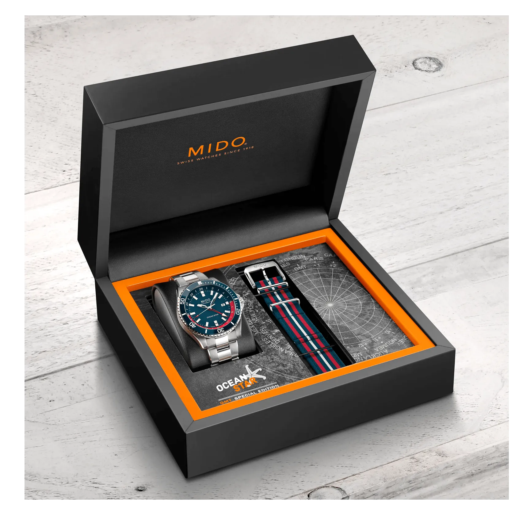 MIDO Ocean Star GMT Otomatik M0266291104100 detay görseli 4
