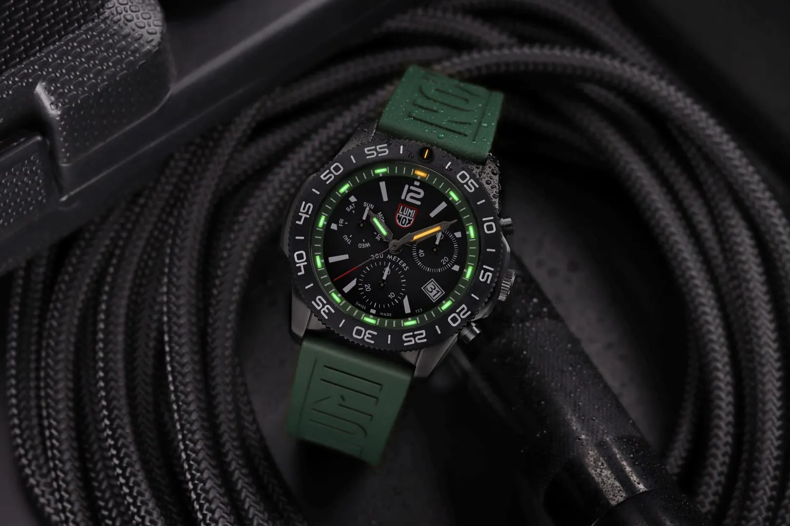 Luminox Pacific Diver Chronograph Forest Green XS3147 detay görseli 5