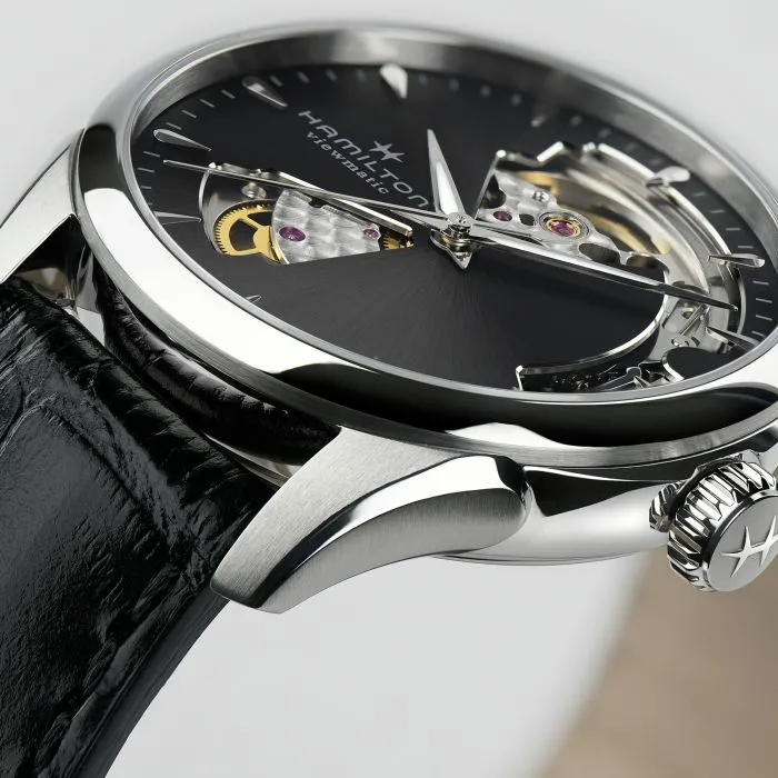 Hamilton Jazzmaster Open Heart Auto Otomatik Siyah H32215730 detay görseli 2