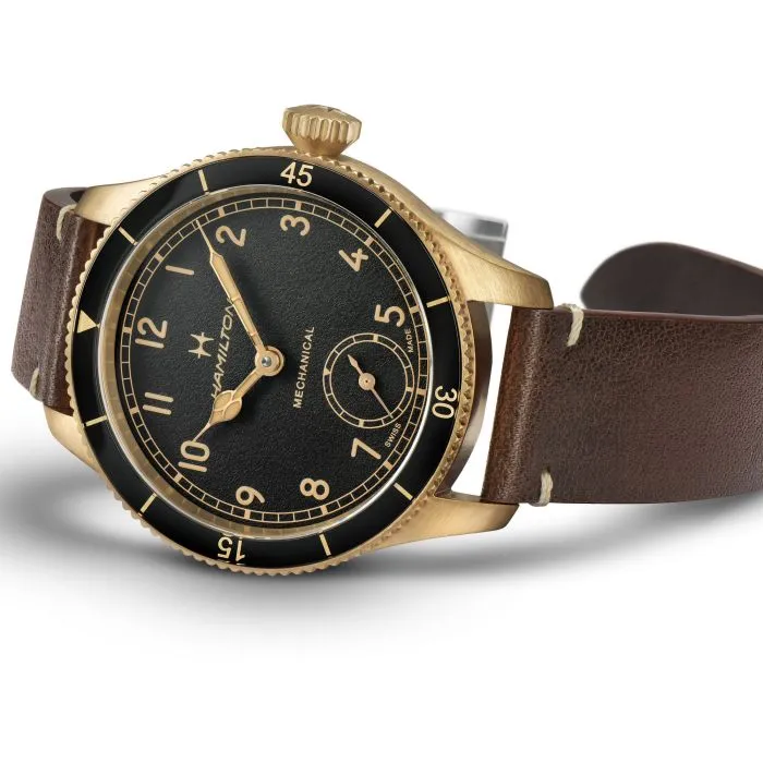 Hamilton Khaki Aviation Pilot Pioneer Mechanical Bronze 43mm Black H76709530 detay görseli 2