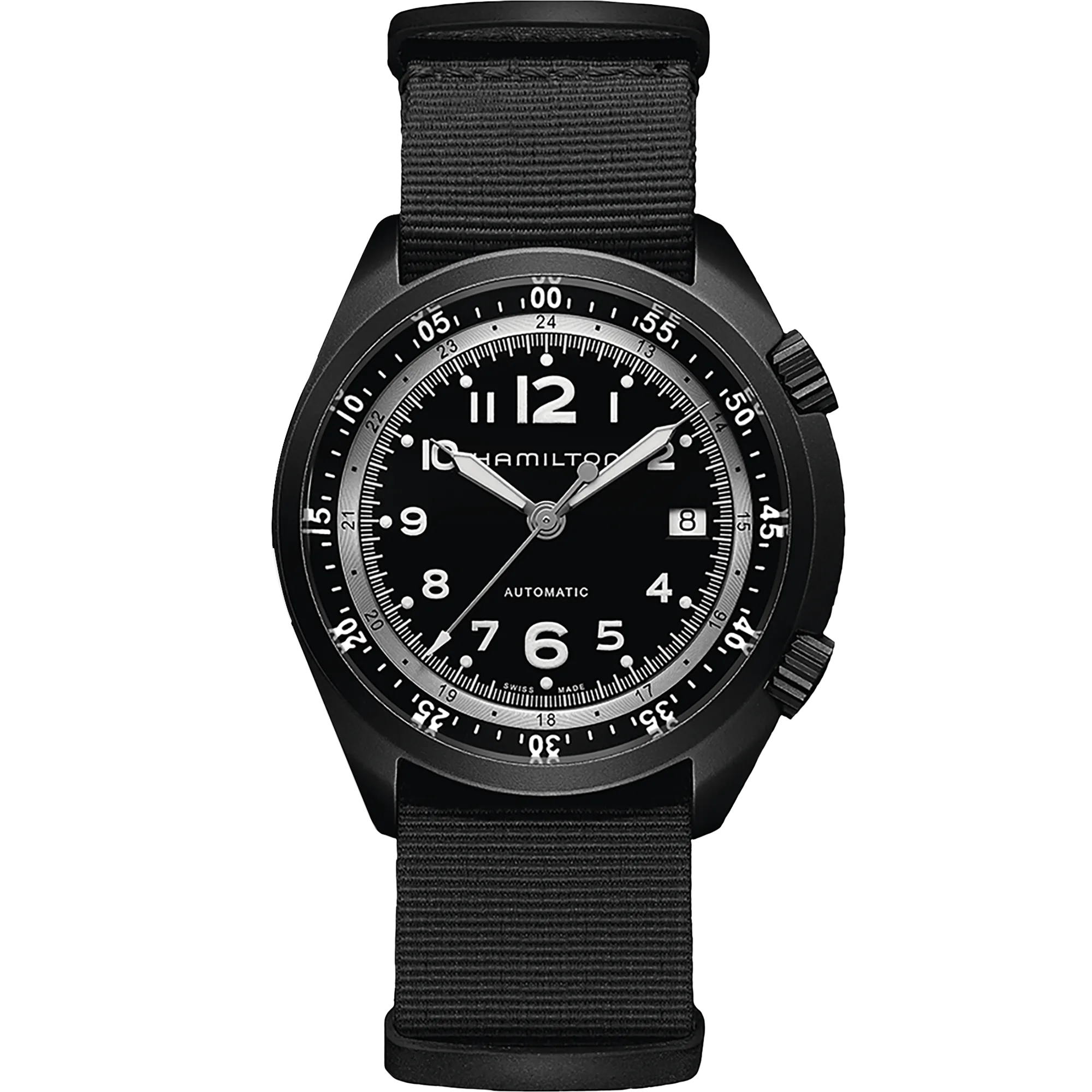 Hamilton Khaki Aviation Pilot Pioneer Aluminium Otomatik Siyah H80485835 detay görseli 1