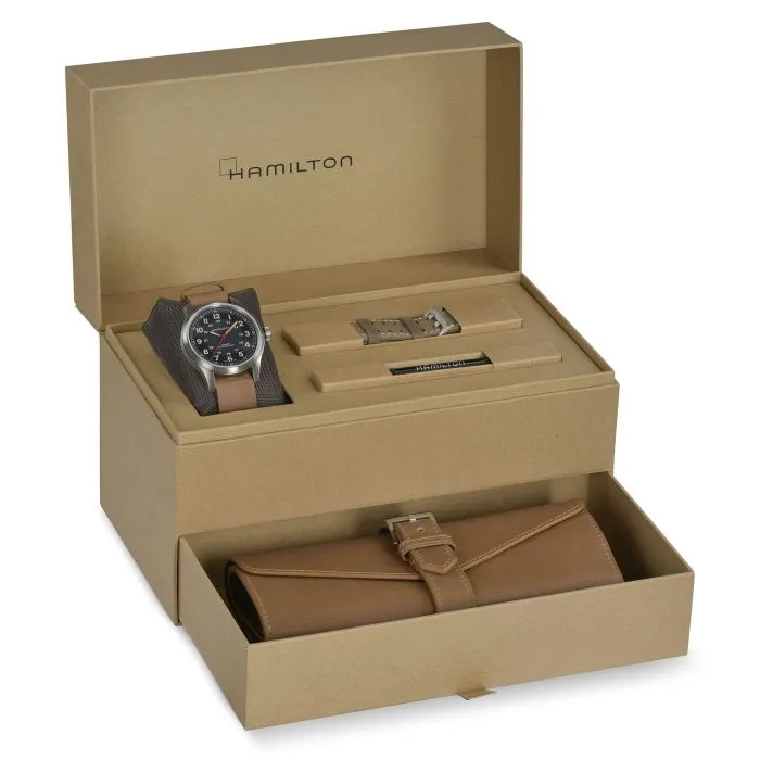 Hamilton Khaki Field Titanium Far Cry 6 Limited Edition Otomatik Siyah H70645533 detay görseli 5