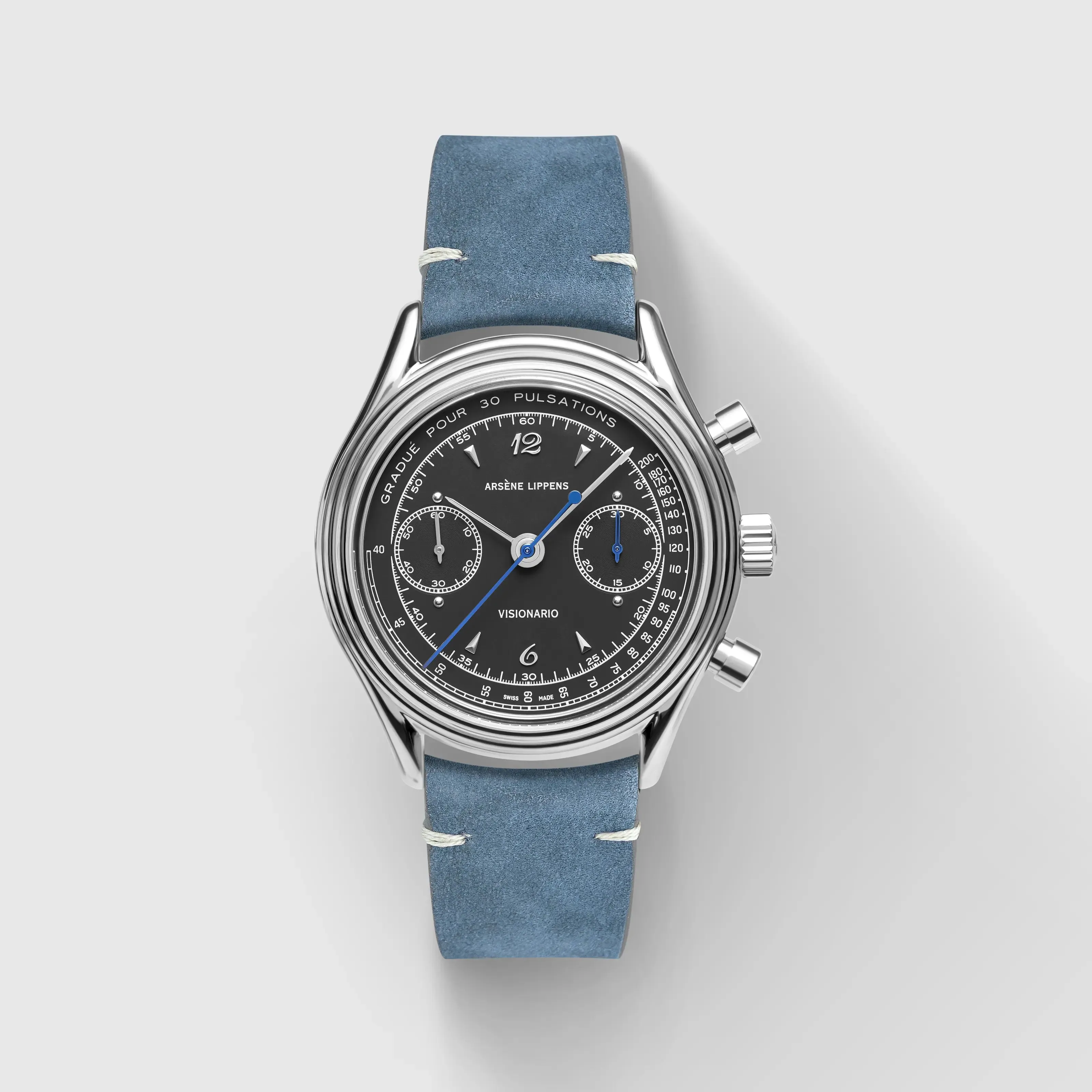 Arsène Lippens Visionario Flyback Otomatik Siyah 0898PN detay görseli 1
