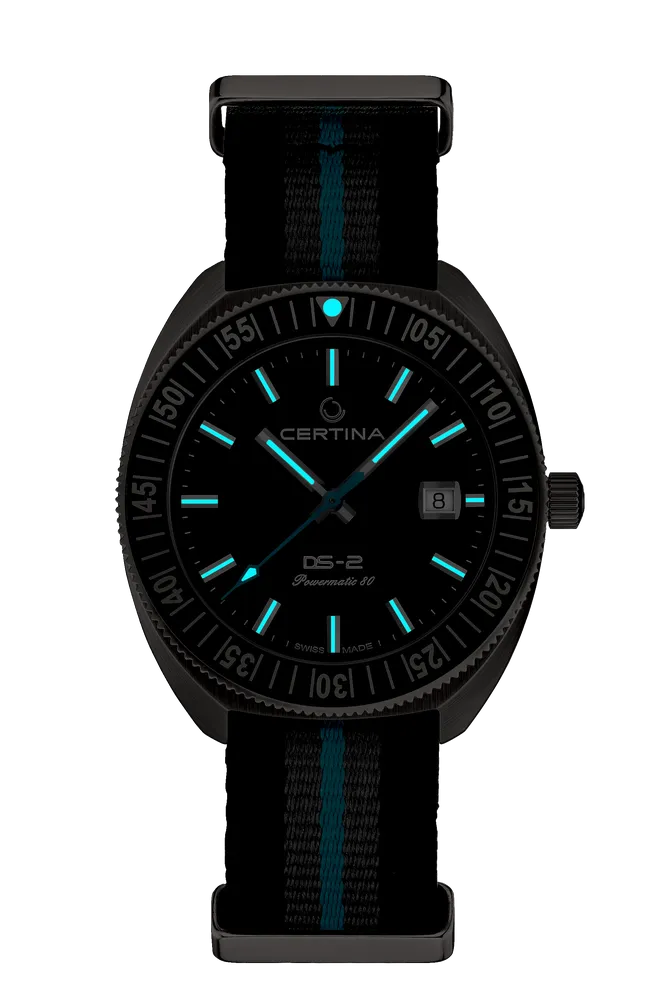 Certina DS-2 (Turning Bezel) Otomatik Siyah C0246074805110 detay görseli 1