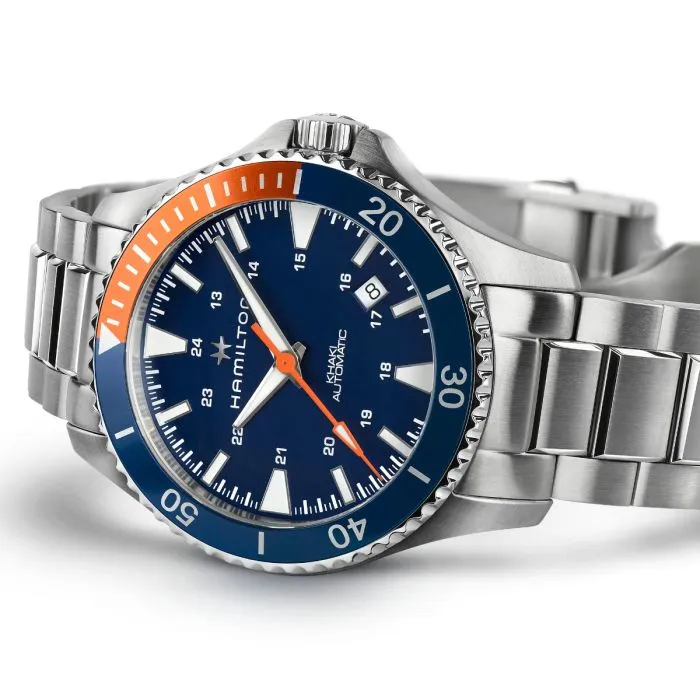 Hamilton Khaki Navy Scuba Auto Otomatik Mavi H82365141 detay görseli 2