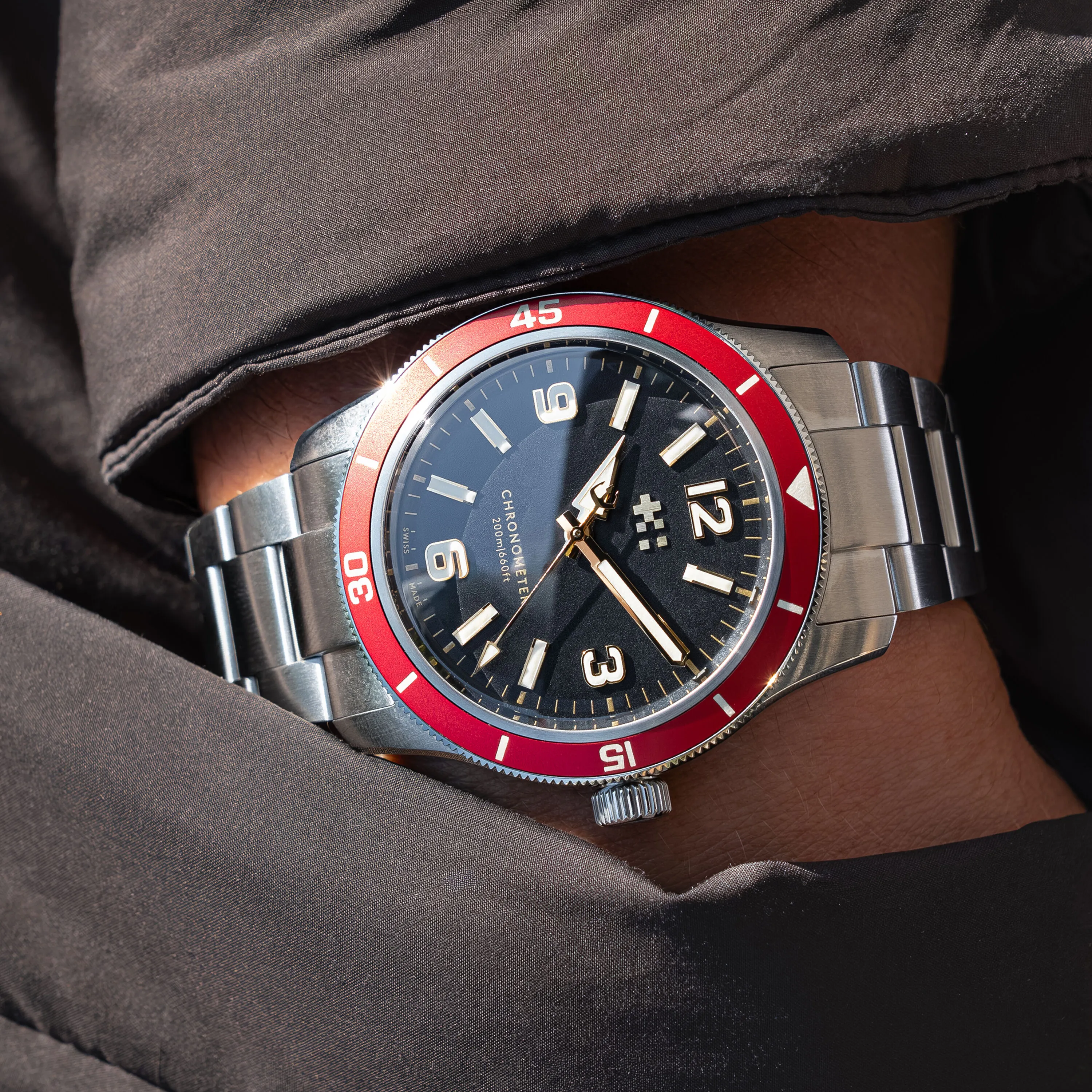 Christopher Ward C60 Trident Biscay Otomatik Siyah C6039C3H1S0RK0B0 detay görseli 1