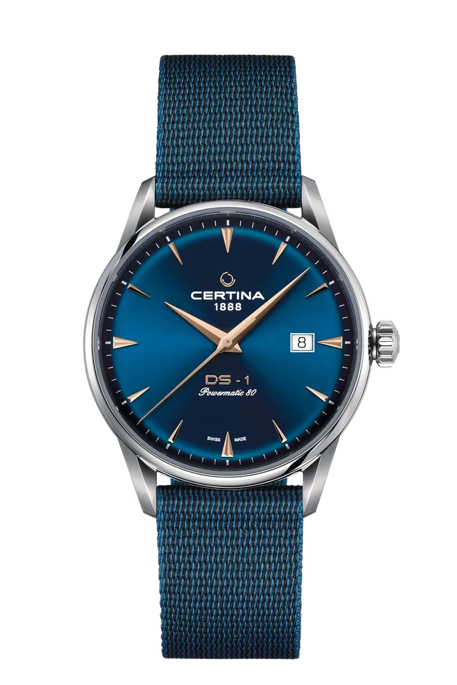 Certina DS-1 Powermatic 80 Otomatik Blue C0298071104102 detay görseli 1