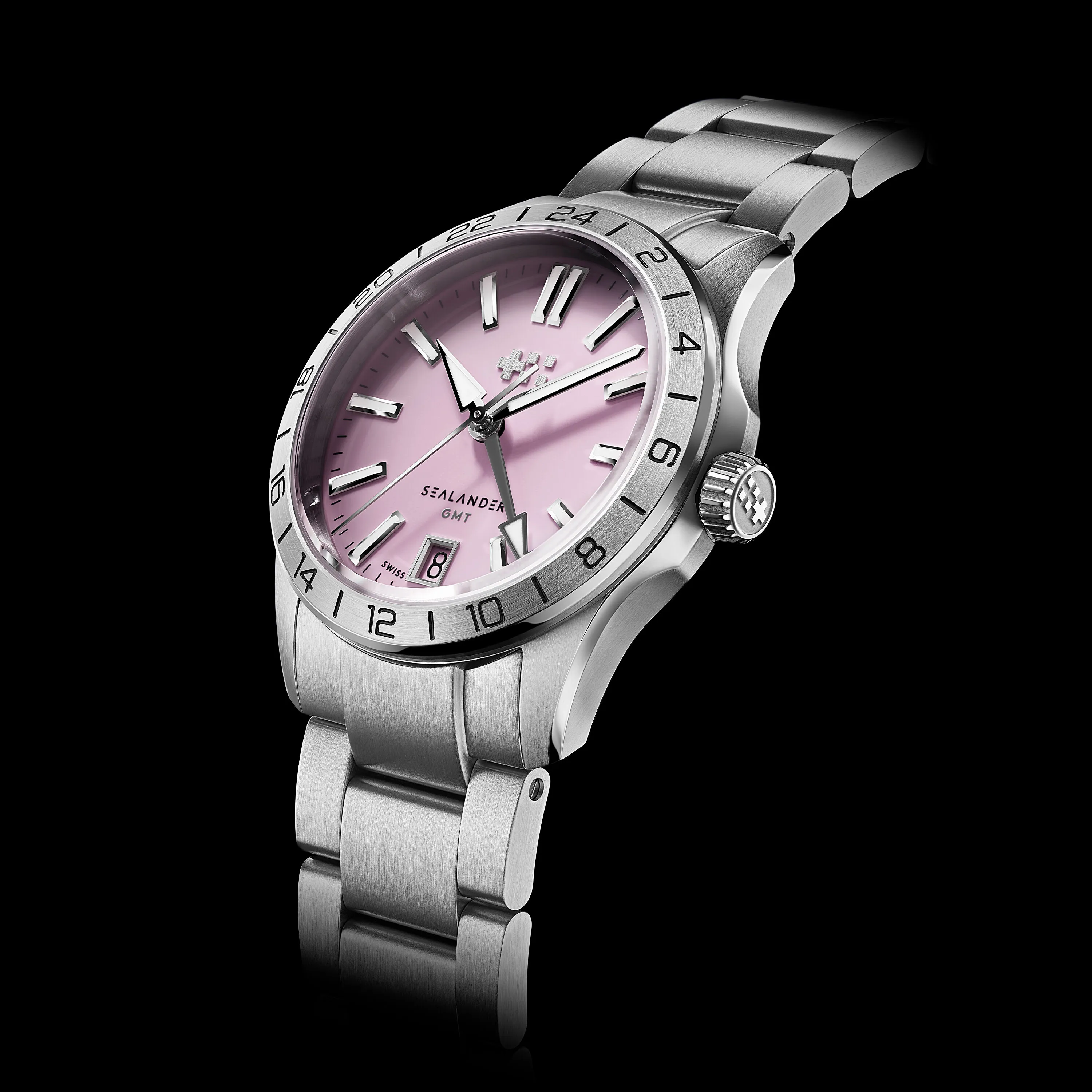 Christopher Ward C63 Sealander GMT Otomatik Pembe C6336AGM4S00P0B0 detay görseli 5