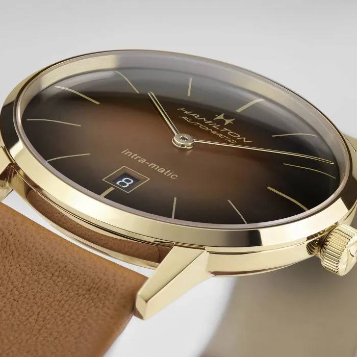 Hamilton American Classic Intra-Matic Auto Brown H38475501 detay görseli 1