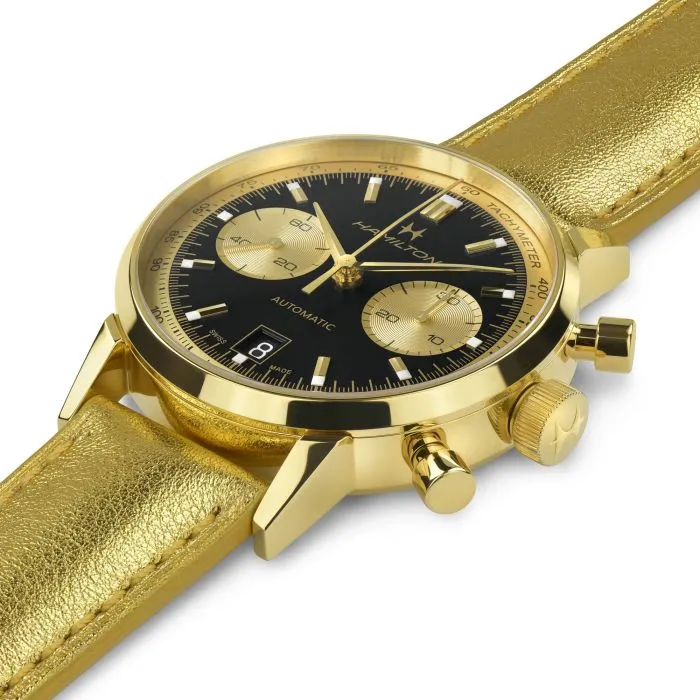 Hamilton American Classic Intra-Matic Auto Chrono Otomatik Siyah H38436830 detay görseli 1