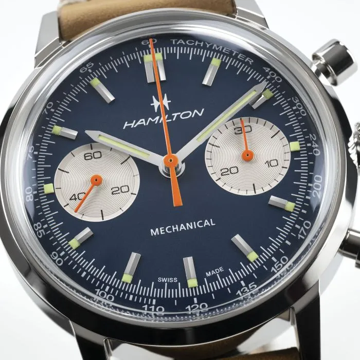 Hamilton American Classic Intra-Matic Chronograph H Blue H38429541 detay görseli 5