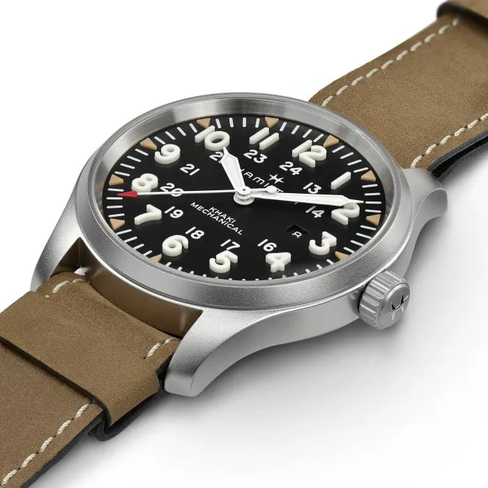 Hamilton Khaki Field Mechanical Black H69819530 detay görseli 3