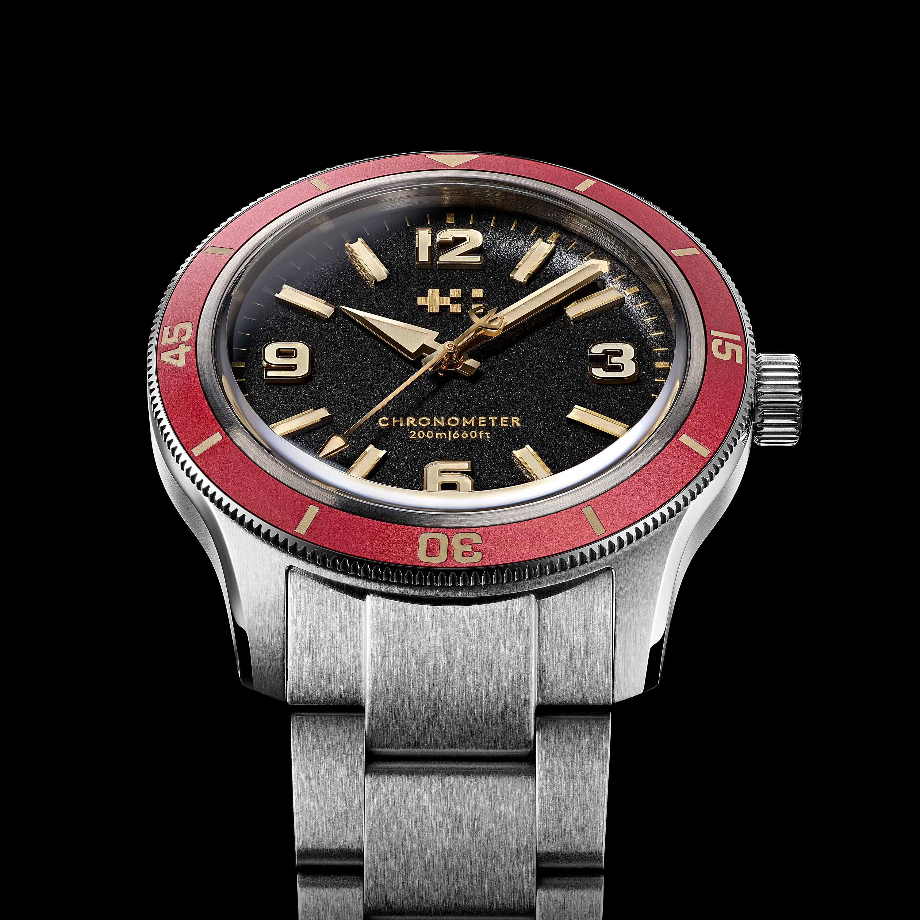 Christopher Ward C60 Trident Biscay Otomatik Siyah C6039C3H1S0RK0B0 detay görseli 4