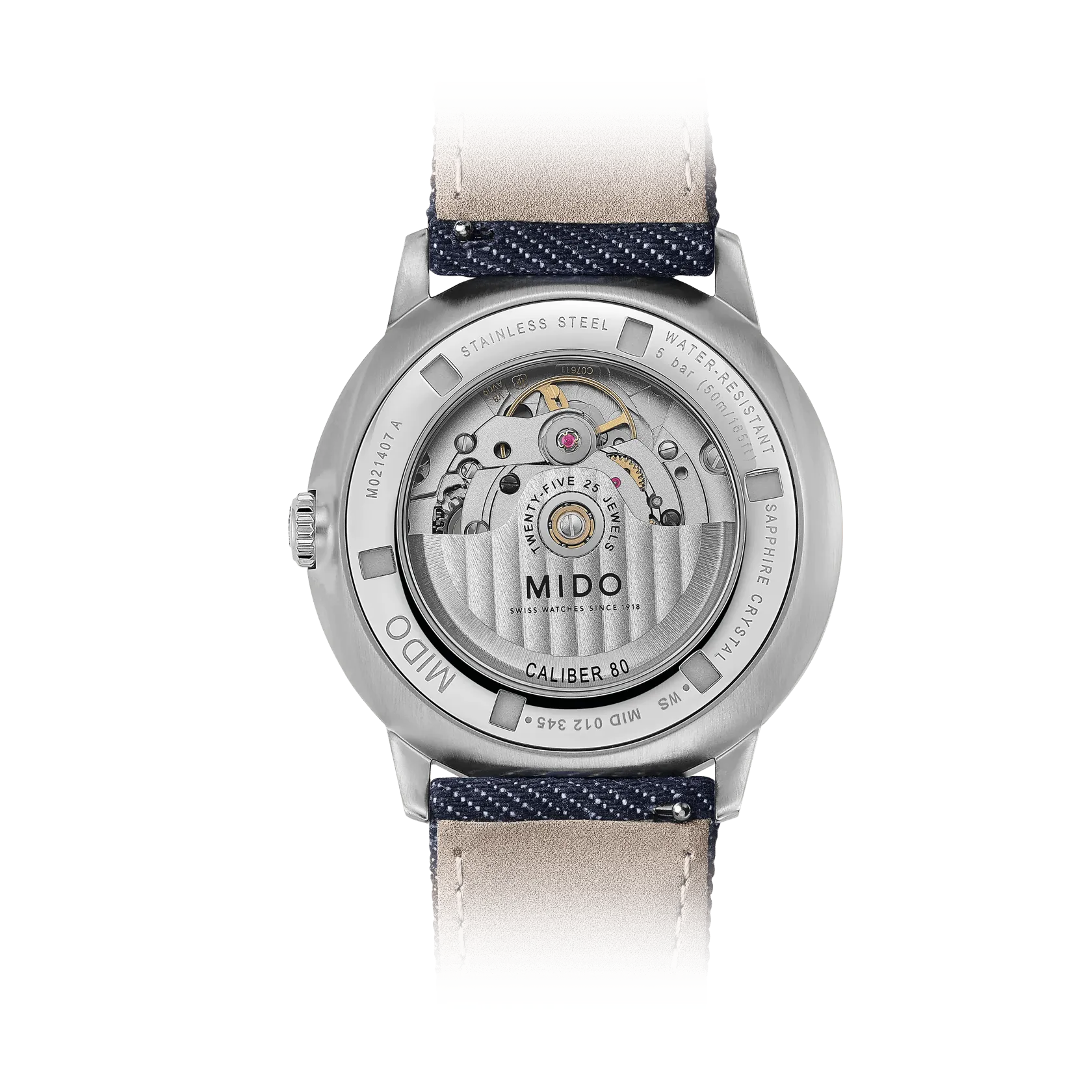 Mido Commander Gradient Otomatik Mavi M0214071841100 detay görseli 1