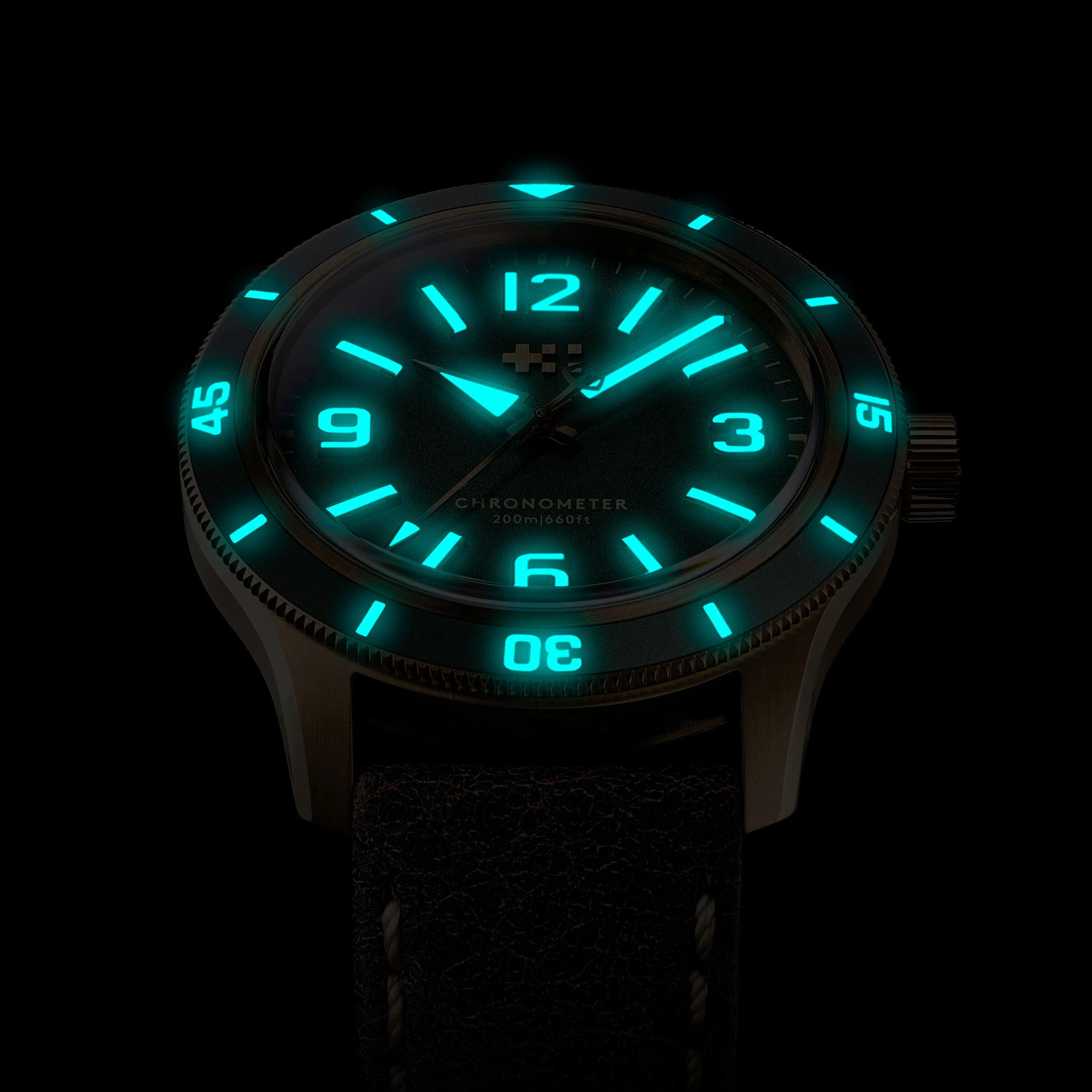 Christopher Ward C60 Trident Biscay Bronze Otomatik Yeşil C6039C3H1B0VV0HV detay görseli 5