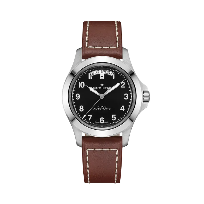 Hamilton Khaki Field King Day-Date Siyah Otomatik H64475531