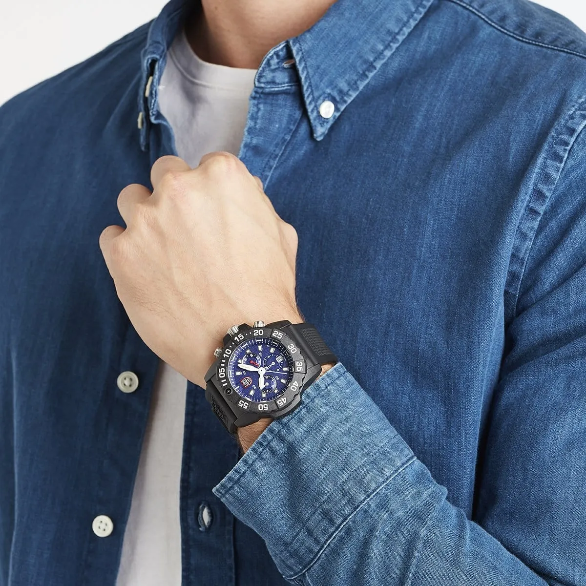 Luminox Navy SEAL Chronograph Mavi XS3583 detay görseli 3