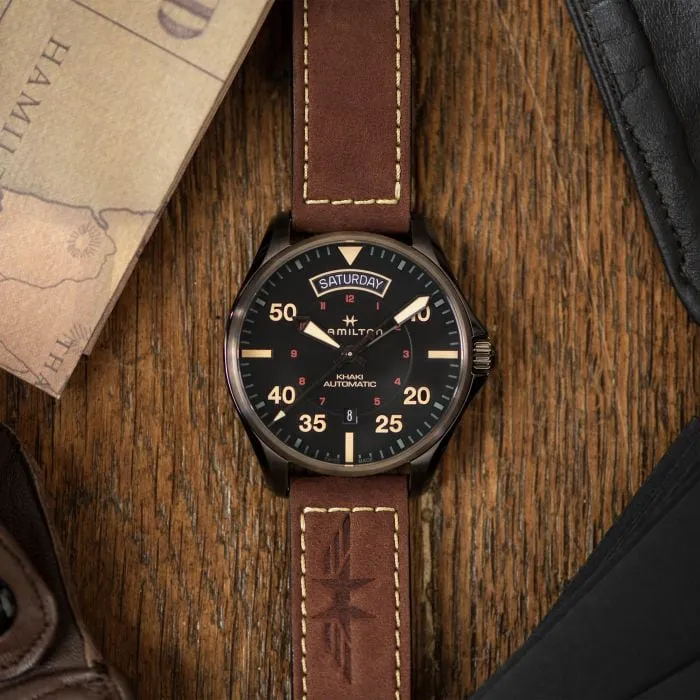 Hamilton Khaki Aviation Day Date Auto Black H64605531 detay görseli 4