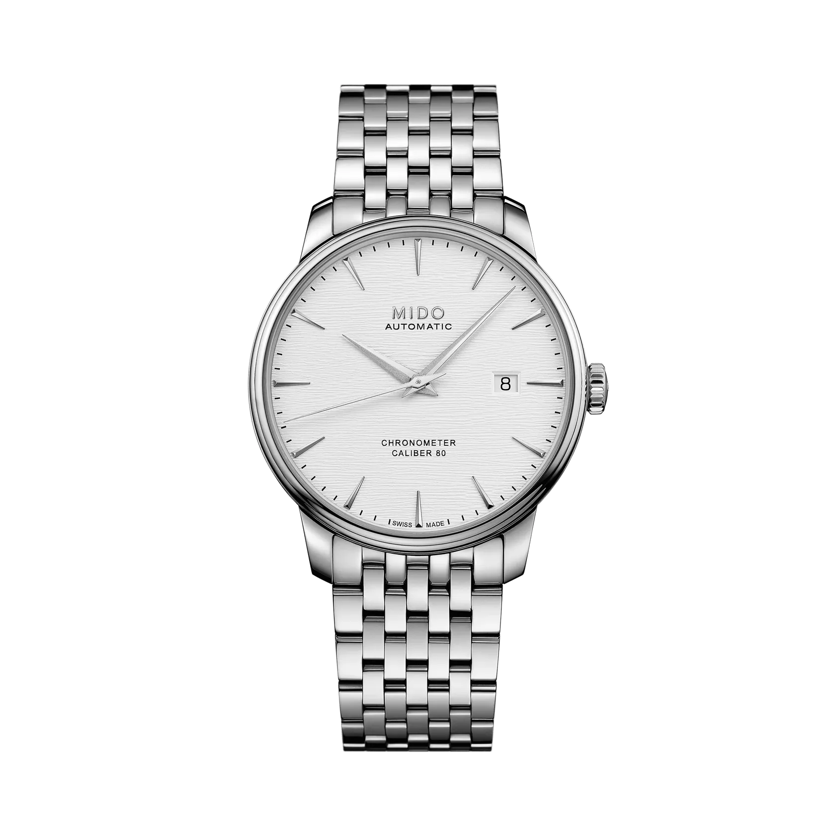 Mido Baroncelli Chronometer Silicon Silver M0274081103100